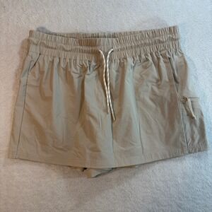 Avalanche Outdoor Supply Co Tan Ripstop Skort XL Hiking Activewear Drawstring
